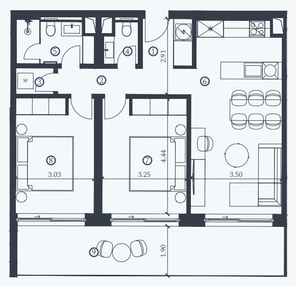 Инвестиция с гледка: Луксозен апартамент на 100 м от морето в луксозен курорт в Умаг, Савудрия