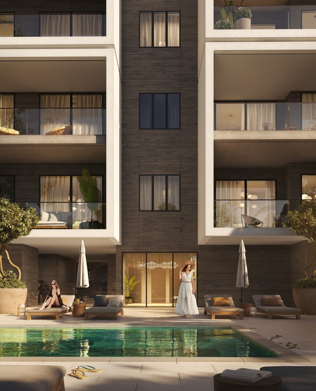 Инвестиционен тристаен апартамент само на 500 м от морето в Лимасол, с гледка към морето