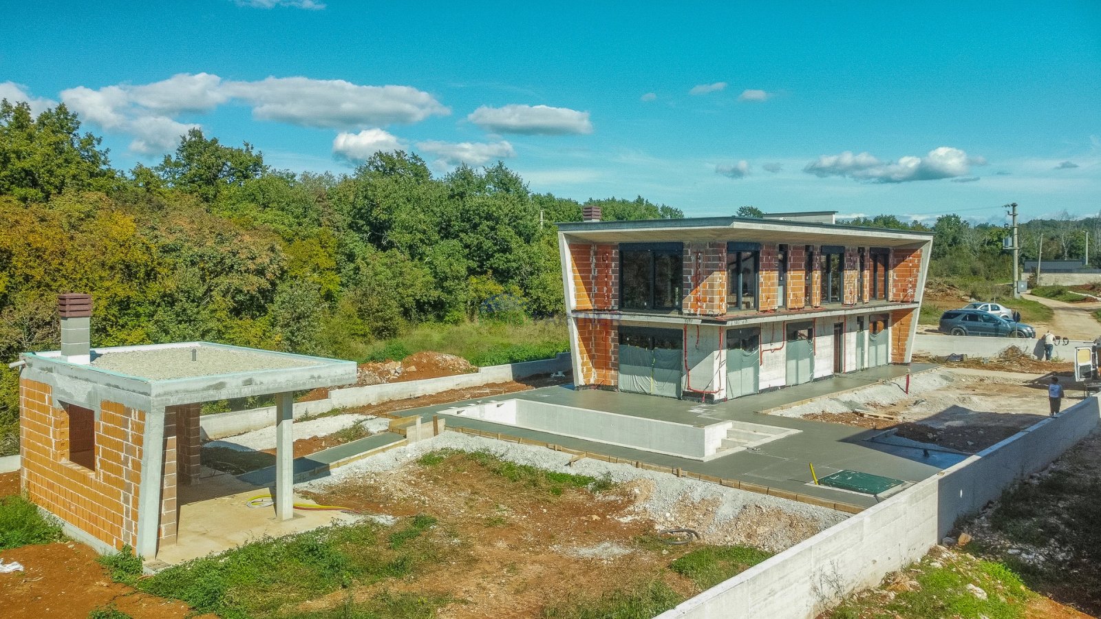 Модерна вила, уединение, басейн и горски мир → Матулини, Пореч