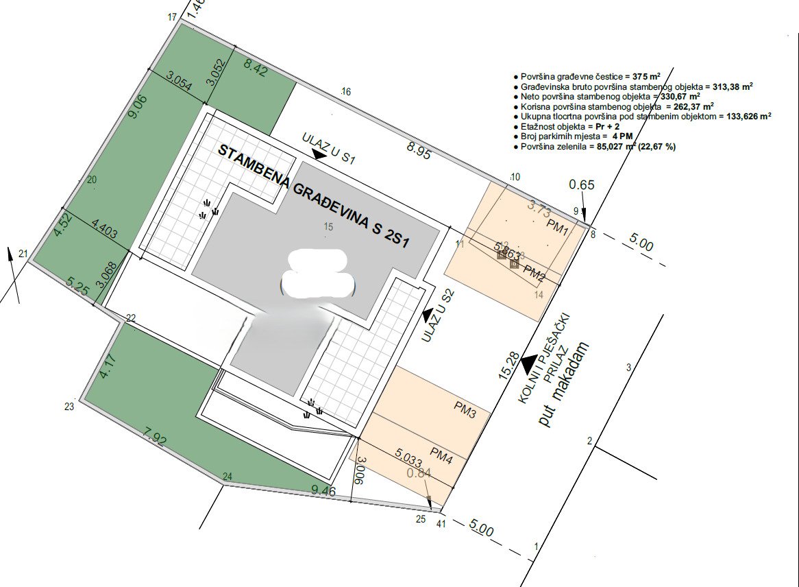 Модерна къща-близнак с гледка към морето и на няколко крачки от плажа Срима