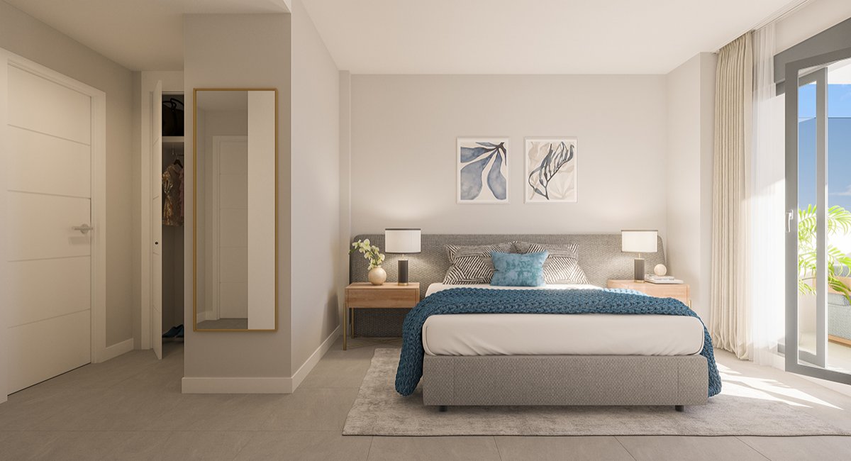 Модерни апартаменти → на 1,2 км от морето, басейн и частни тераси → Манилва