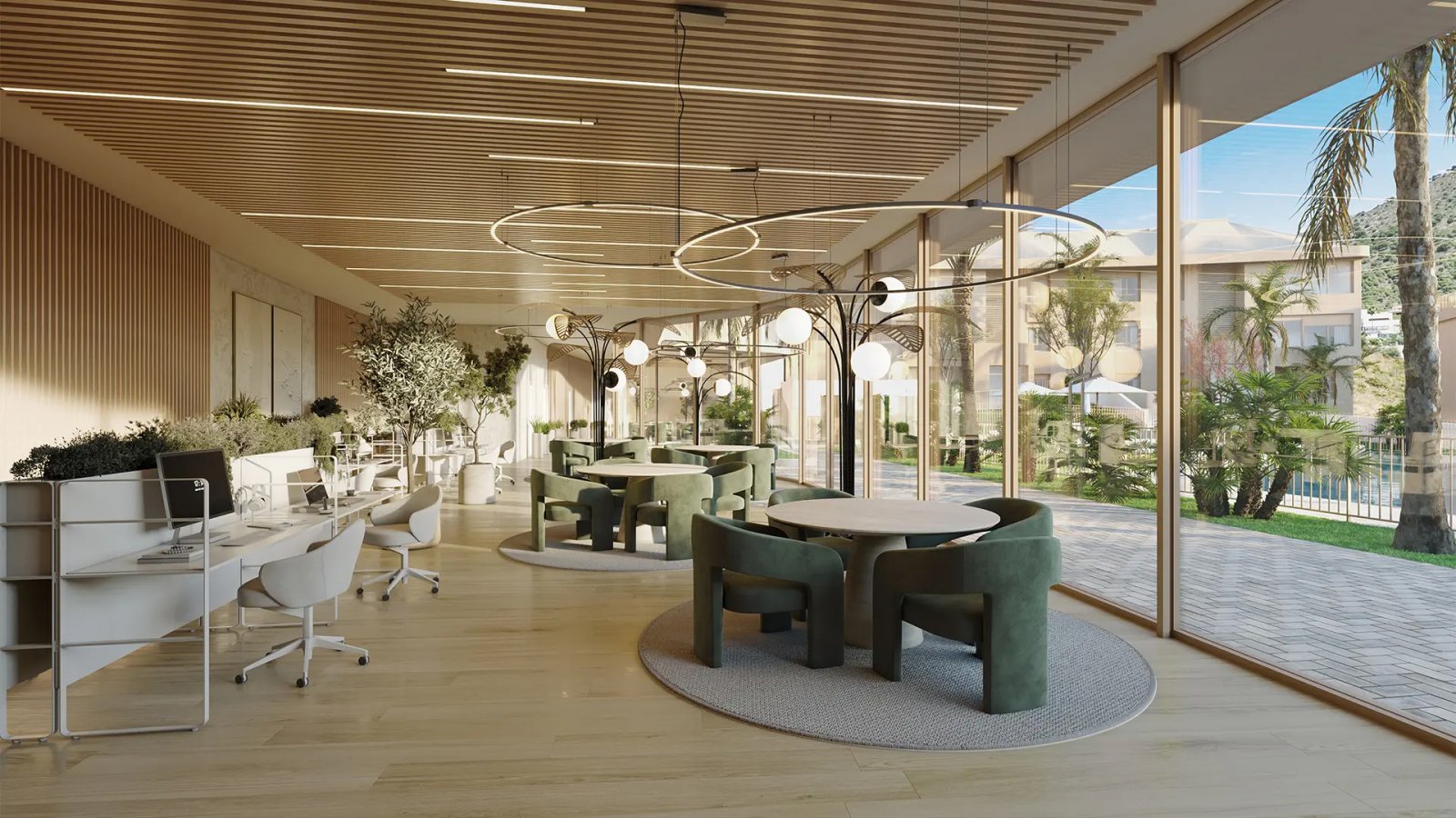 Модерни апартаменти с басейн и на 3 км от морето, Фуенхирола