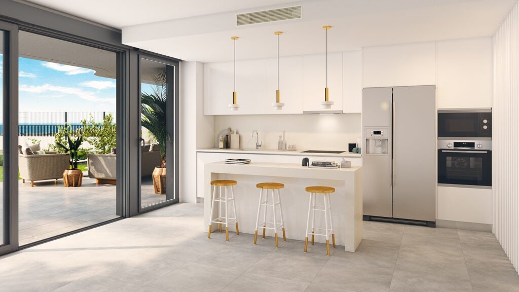 Ексклузивен апартамент на партерен етаж, частна градина и басейн, Торемолинос