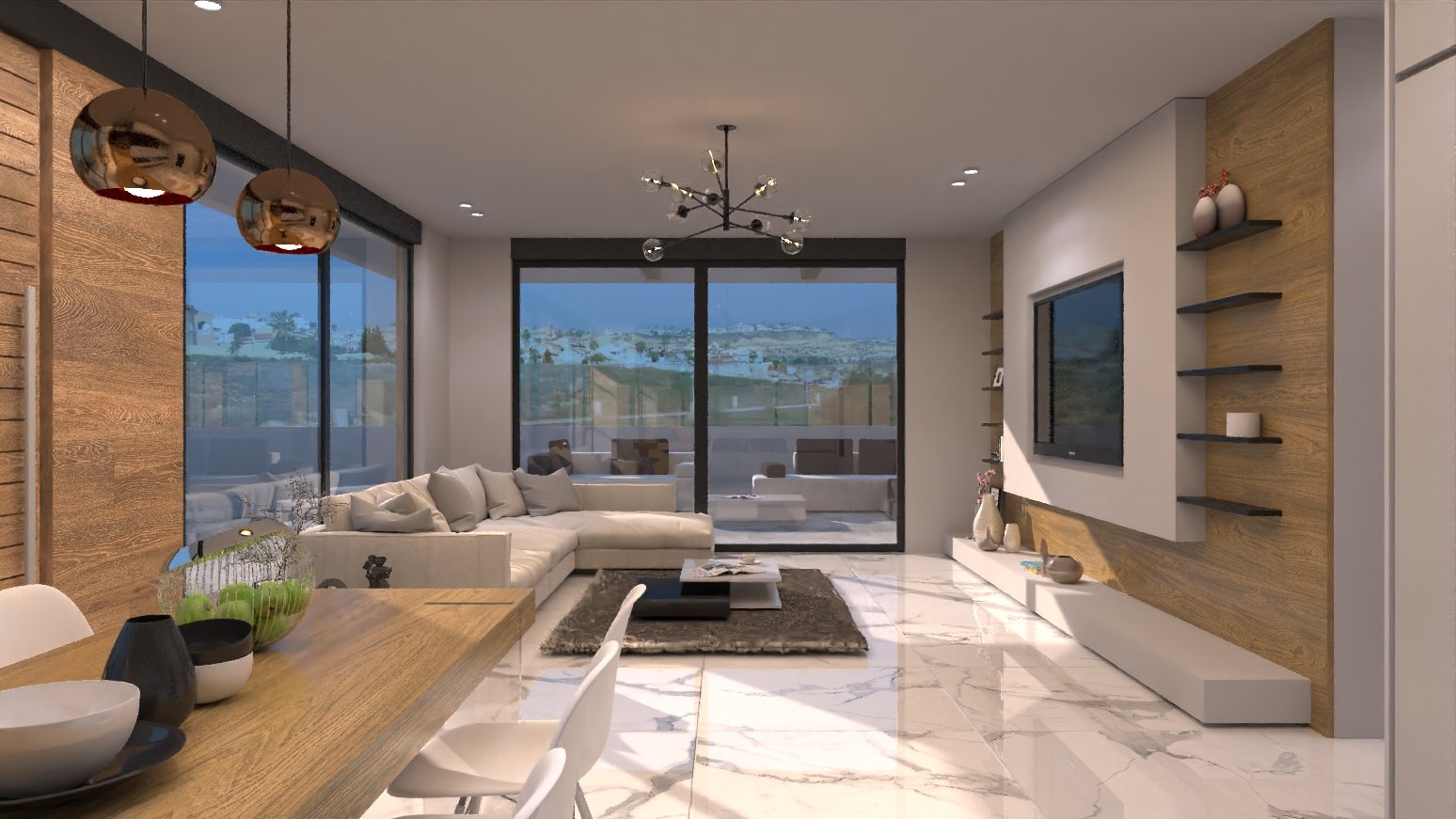 Модерни таунхауси, частен басейн и гараж, Сиудад Кесада