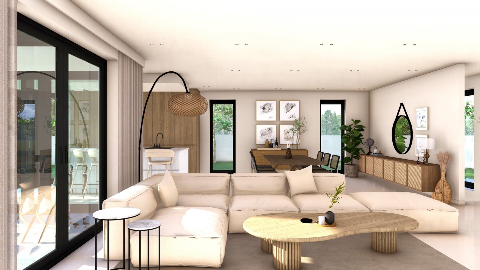 Ексклузивни семейни вили, частни басейни и гледка към морето, Финестрат