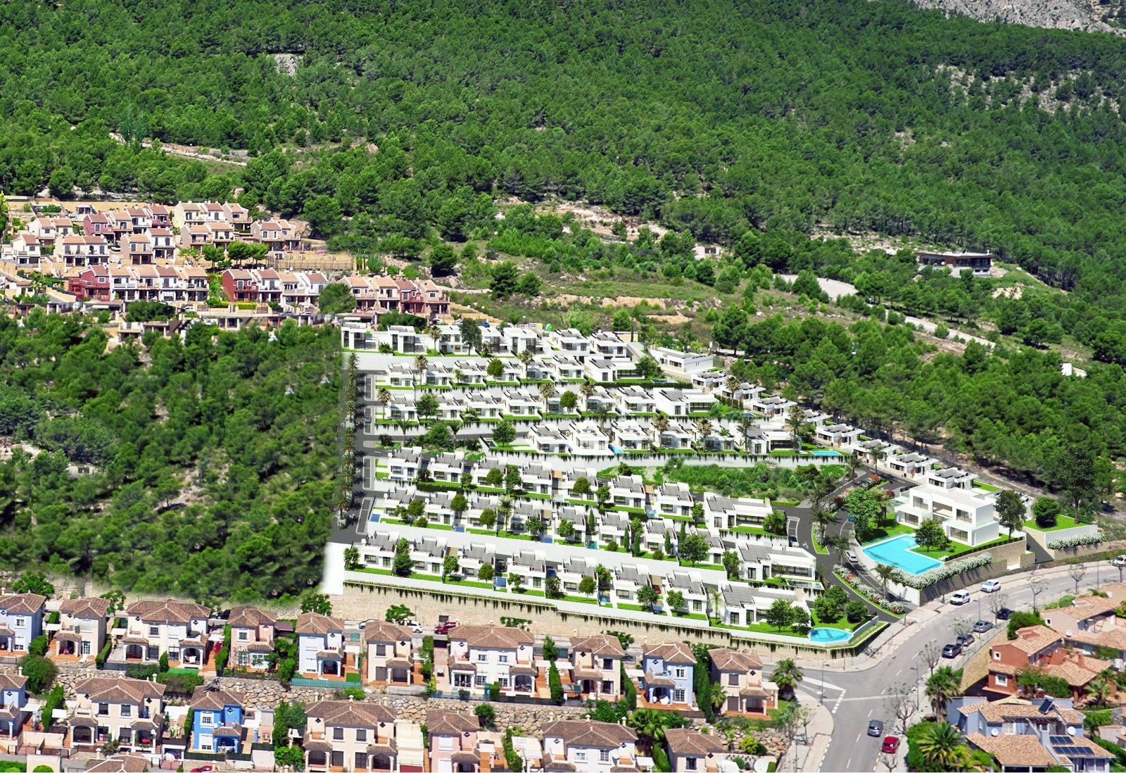 Модерни вили с гледка към морето и частен басейн, Полоп