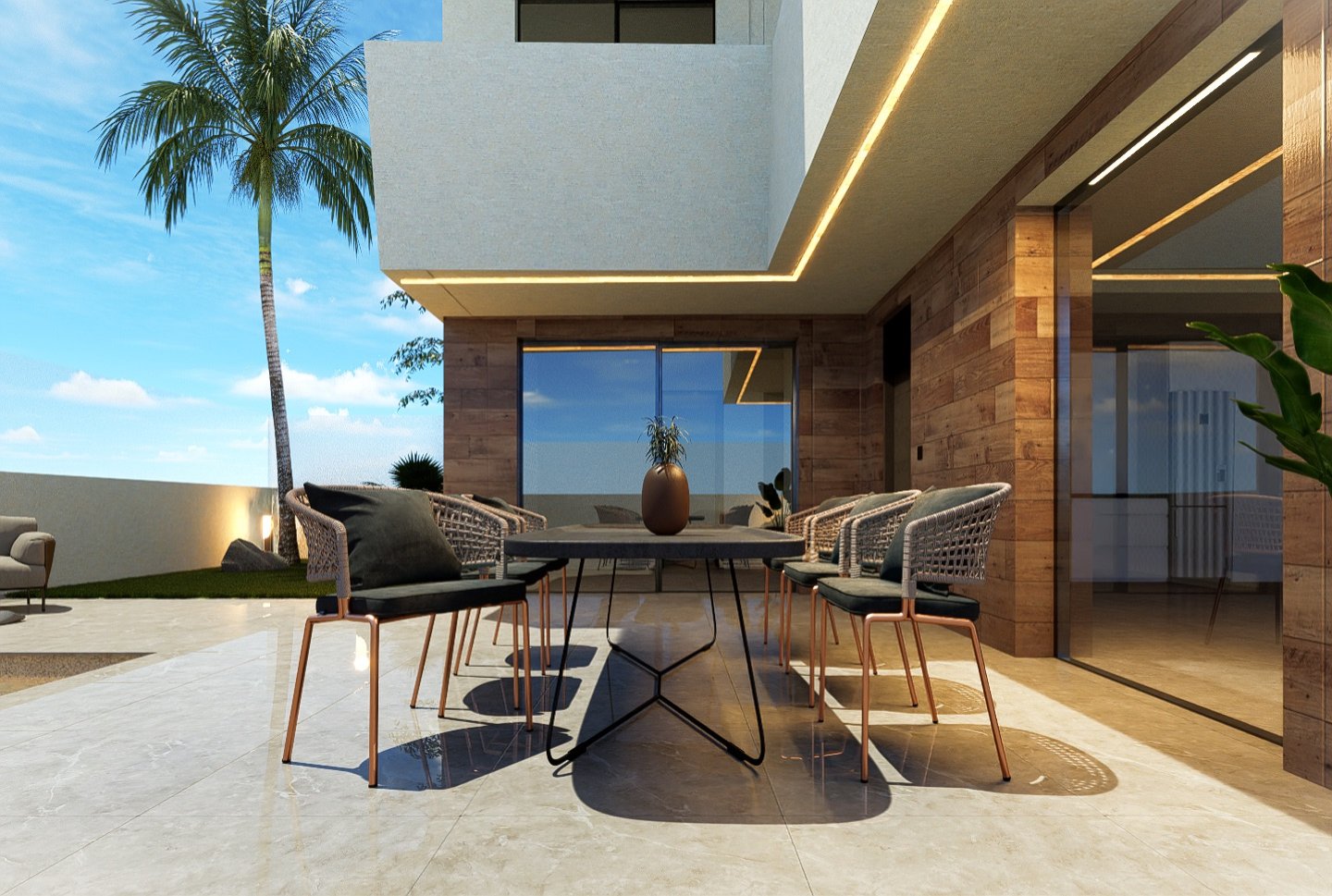 Ексклузивни самостоятелни вили, на 1 км от морето, частен басейн, Сан Педро дел Пинатар