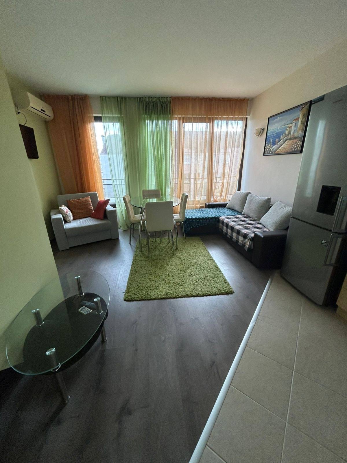 Двуетажен апартамент с две стаи в комплекс Амбър Бийч, Слънчев бряг, България