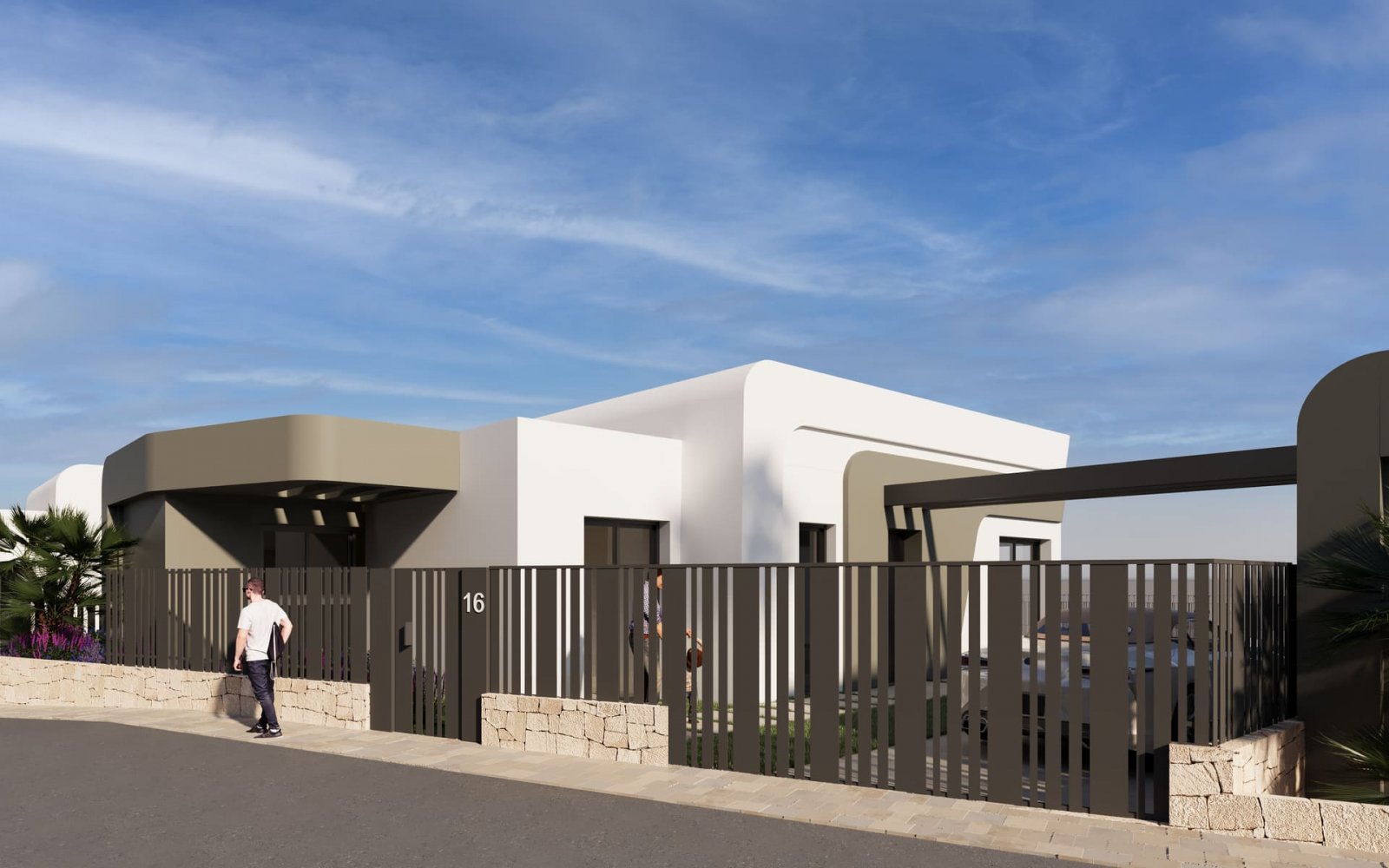 Модерни апартаменти с гледка към морето и самостоятелни тераси, Мучамел