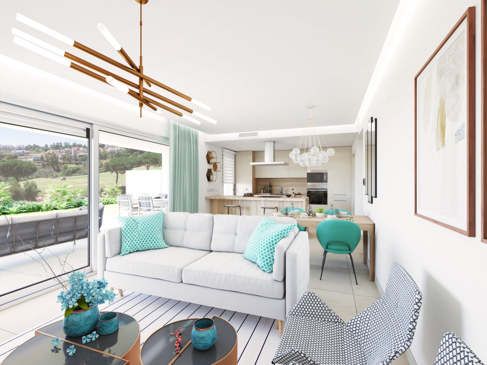 Модерни апартаменти до голф игрището, Михас