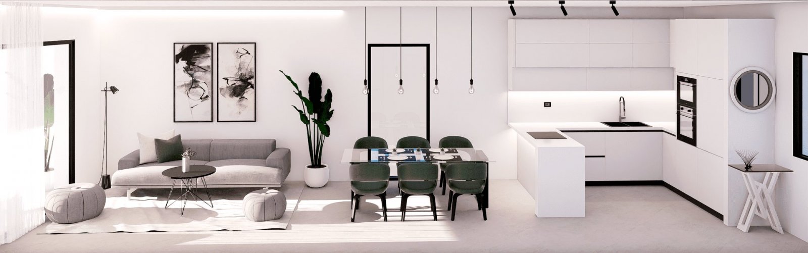 Модерна резиденция с гледка към морето и близост до голф, Финестрат