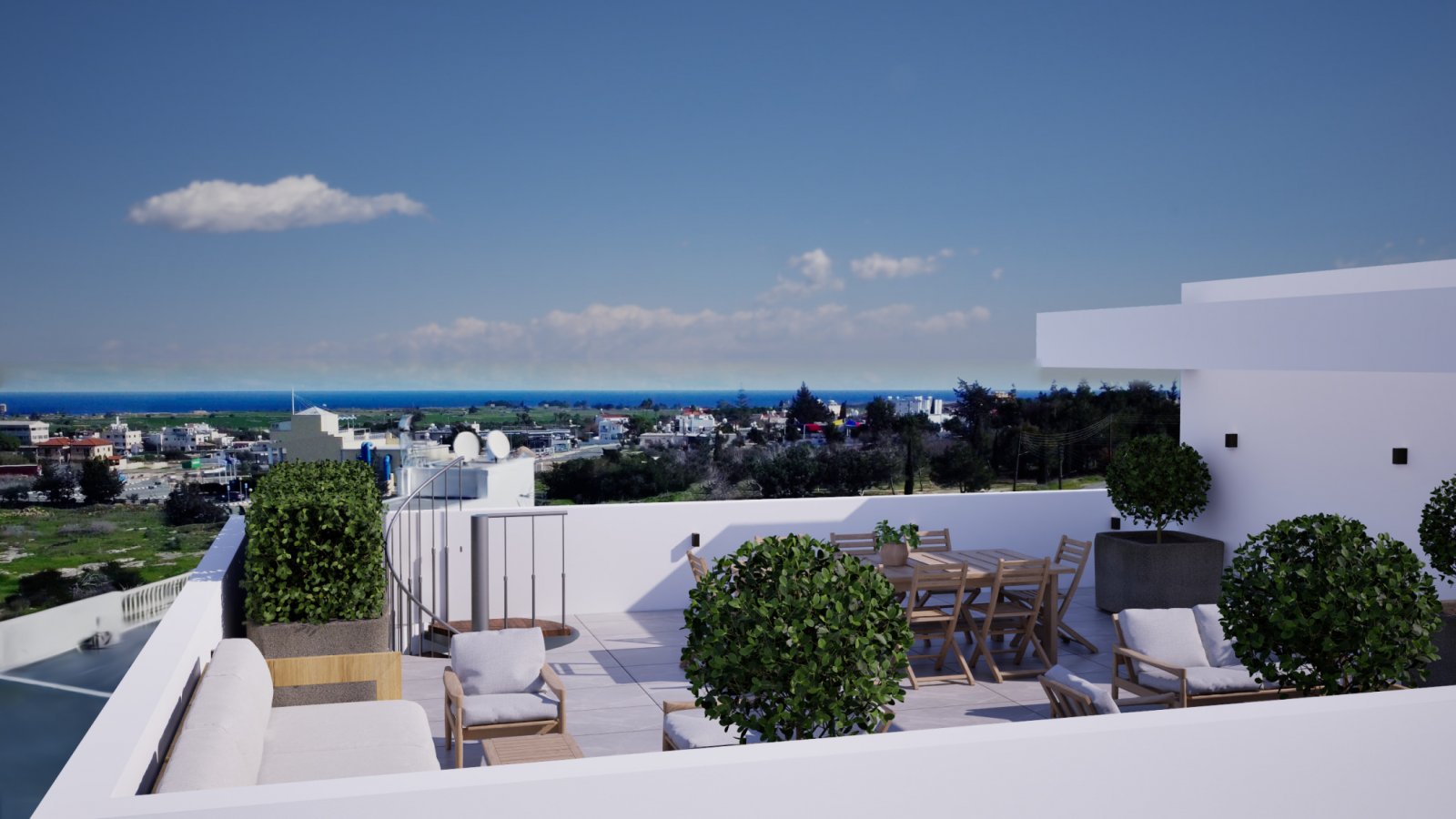 Двустаен на Кипър с гледка към морето на топ цена