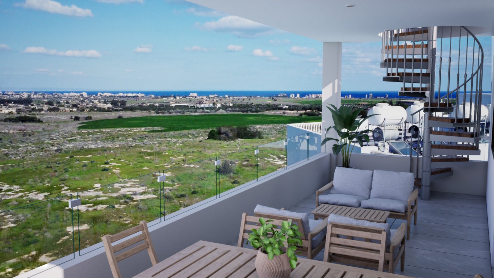 Двустаен на Кипър с гледка към морето на топ цена