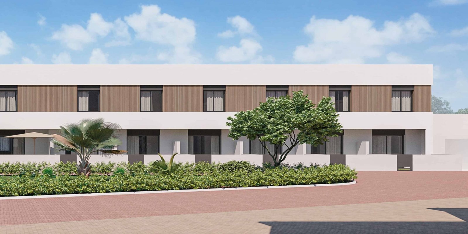 Слънчеви таунхауси, частни градини и басейн, Пилар де ла Орадада