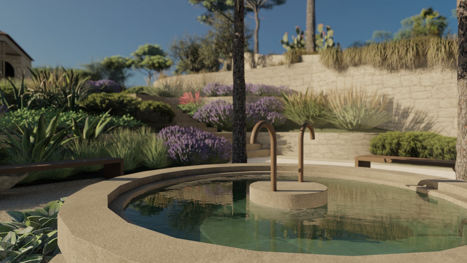 Комфортни апартаменти със самостоятелна градина и басейн, Гуаро
