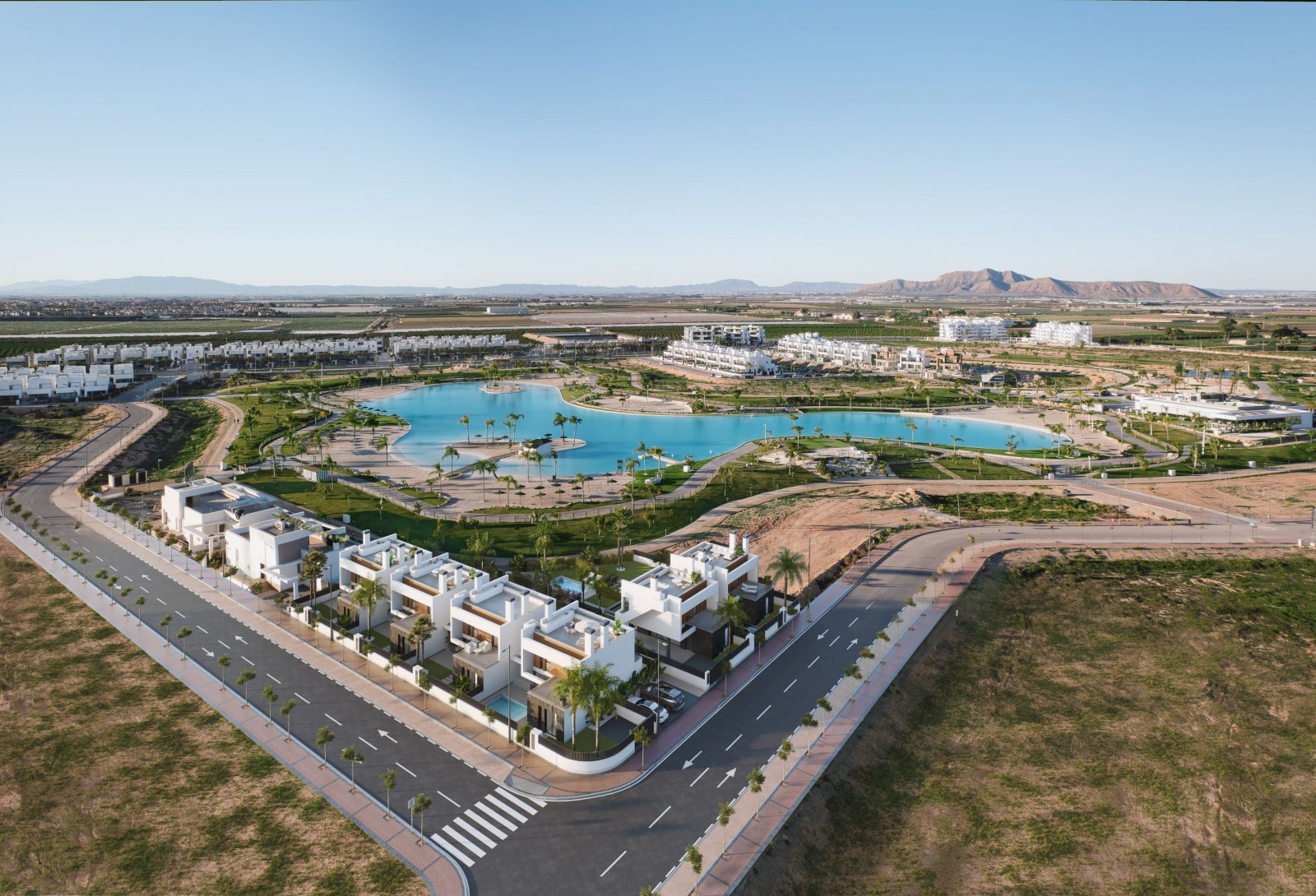 Santa Rosalía, Murcia: Ексклузивни къщи-близнаци, до голф игрище и на 5 км от морето, Санта Росалия 