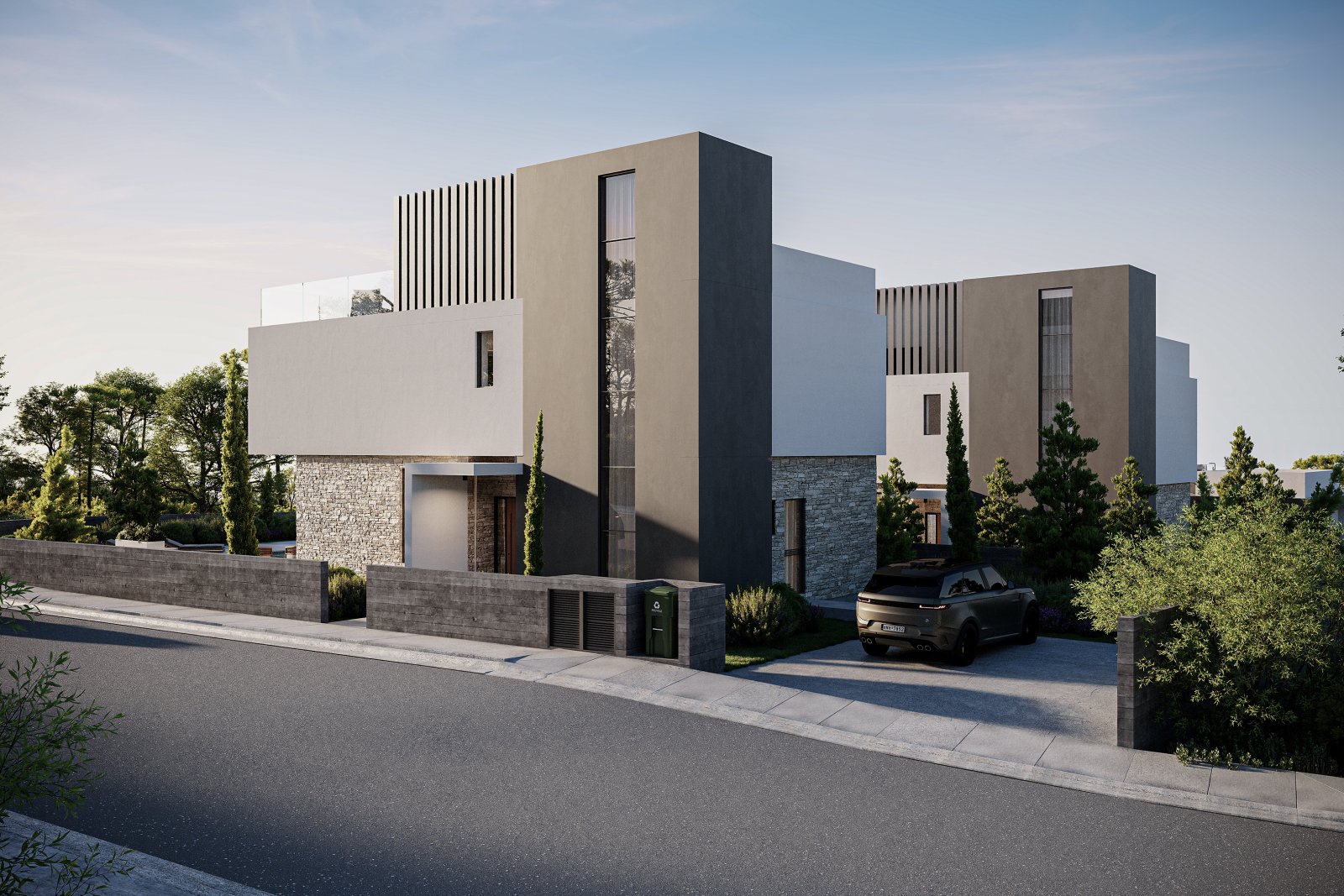 Montes Residences 2-етажна | Луксозни вили с гледка към морето в Тала, Пафос