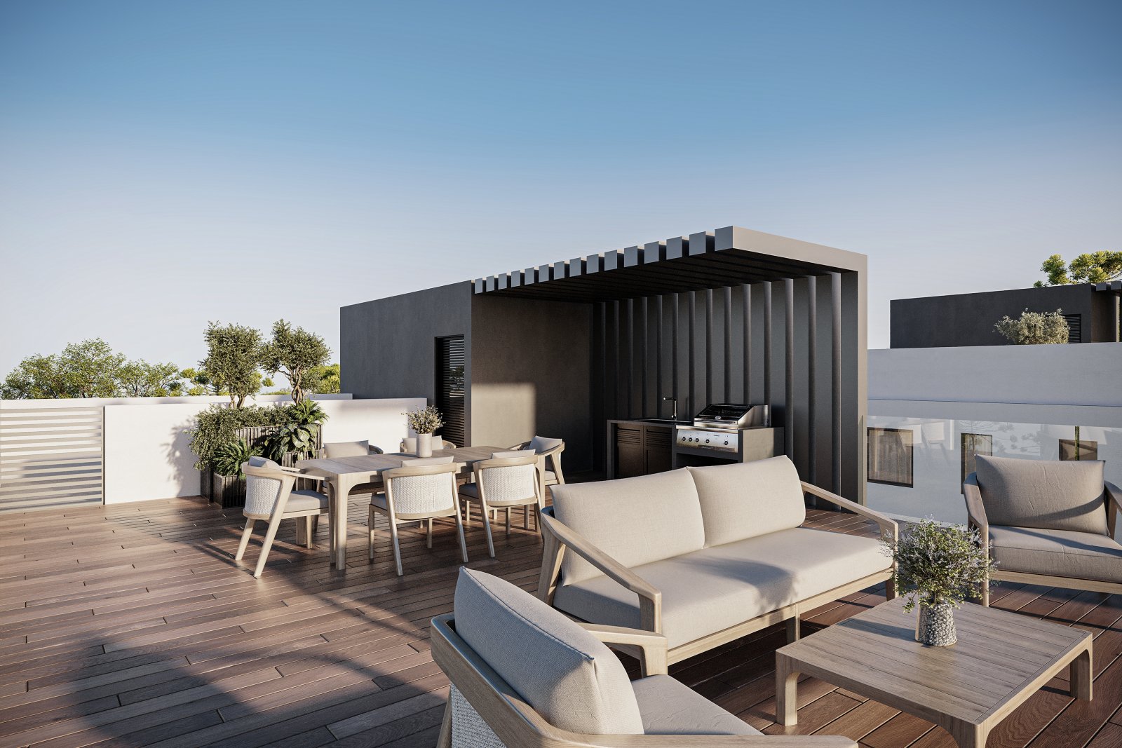 Montes Residences 2-етажна | Луксозни вили с гледка към морето в Тала, Пафос