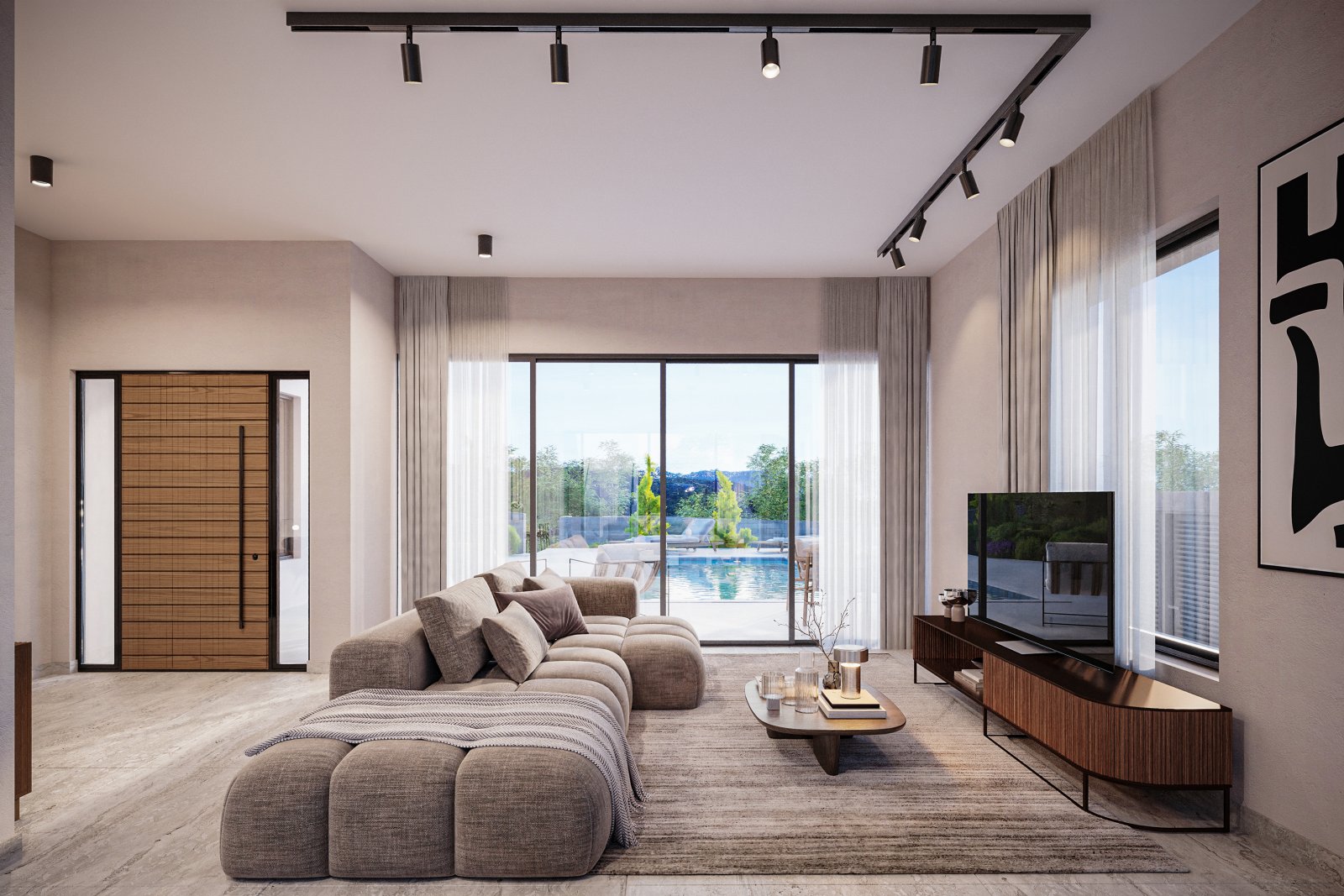 Montes Residences 2-етажна | Луксозни вили с гледка към морето в Тала, Пафос