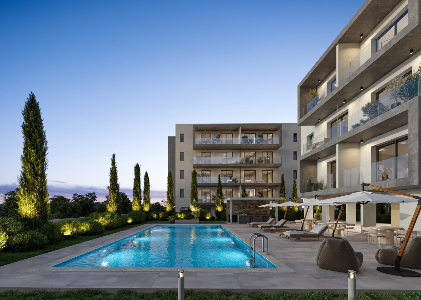 Pafos: Riverside Residences с 1, 2 и 3 спални | Апартаменти в Universal, Пафос 