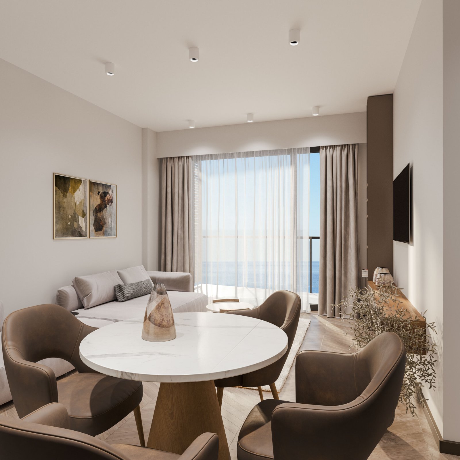 Луксозен двустаен апартамент в Boulevard Point Apart-Hotel, Батуми, Грузия – напълно обзаведена инвестиция близо до морето