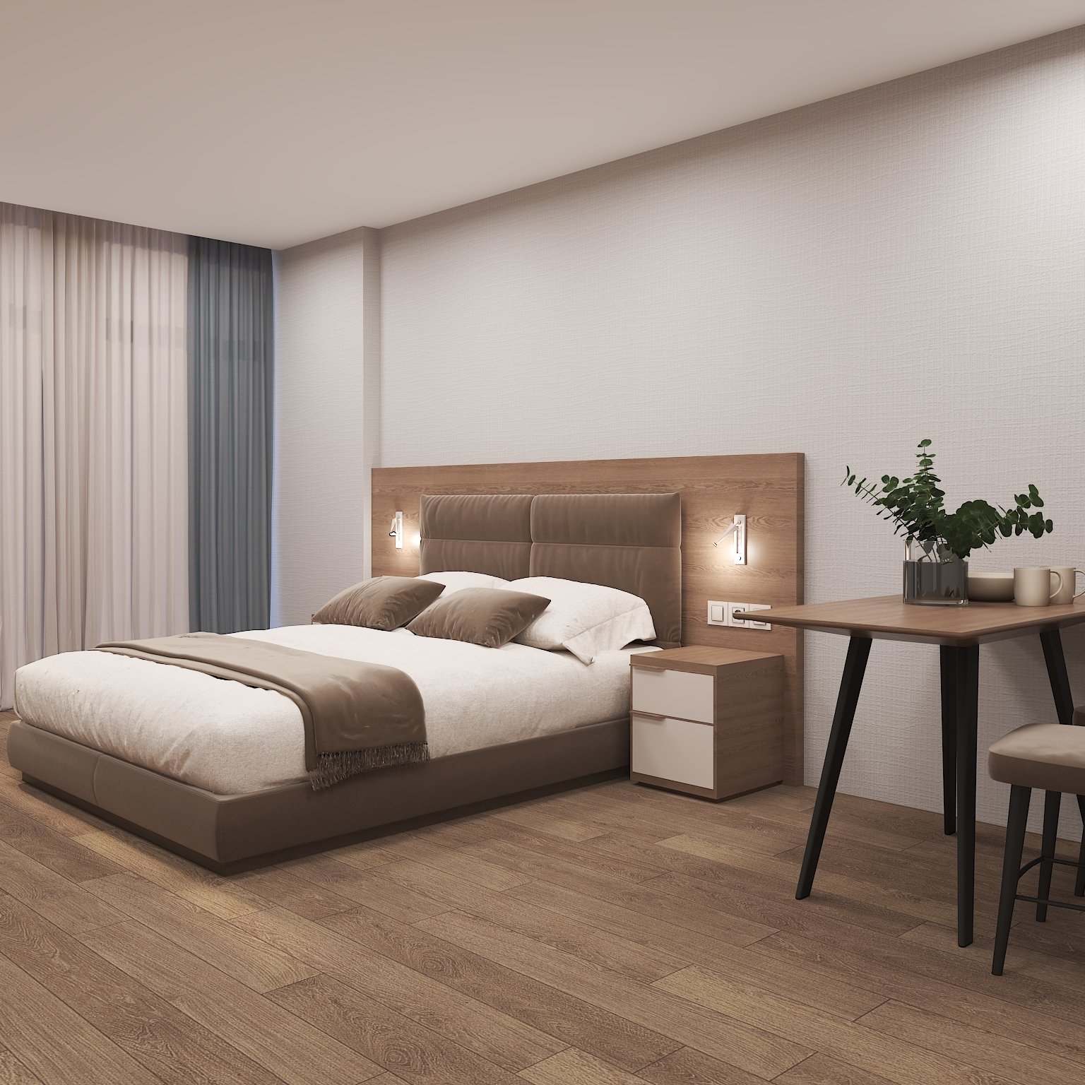 Премиум студио апартамент в OXY Residence, Батуми, Грузия – гледка към планината, напълно обзаведен и с хотелски стил на настаняване
