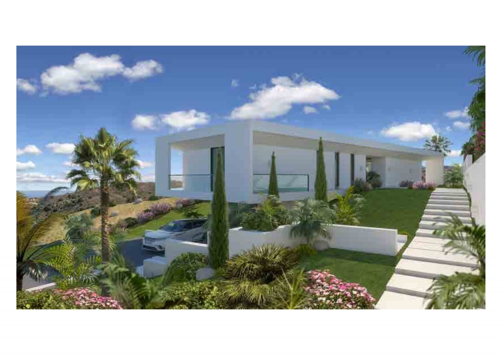 Луксозна вила с изглед към морето близо до голф, La Cala de Mijas