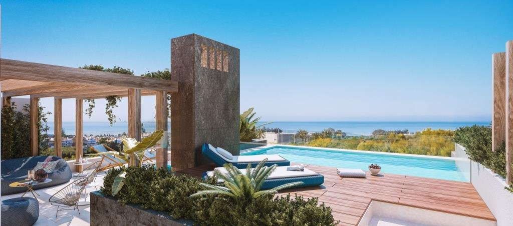 Луксозна градска къща, на 1,5 км от морето, Марбея