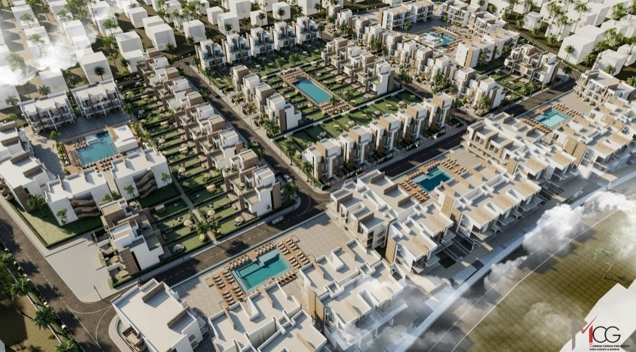 Красив апартамент с две спални на разсрочено плащане в Long Beach Residence Hurghada
