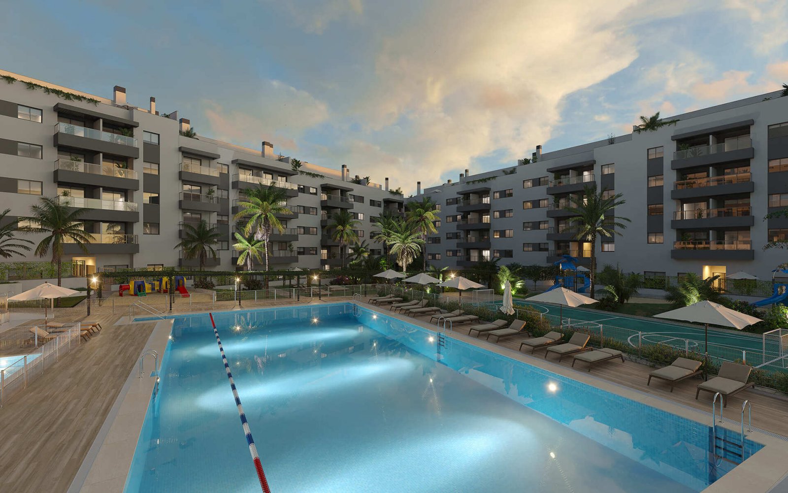 Модерни апартаменти край морето, Las Lagunas de Mijas