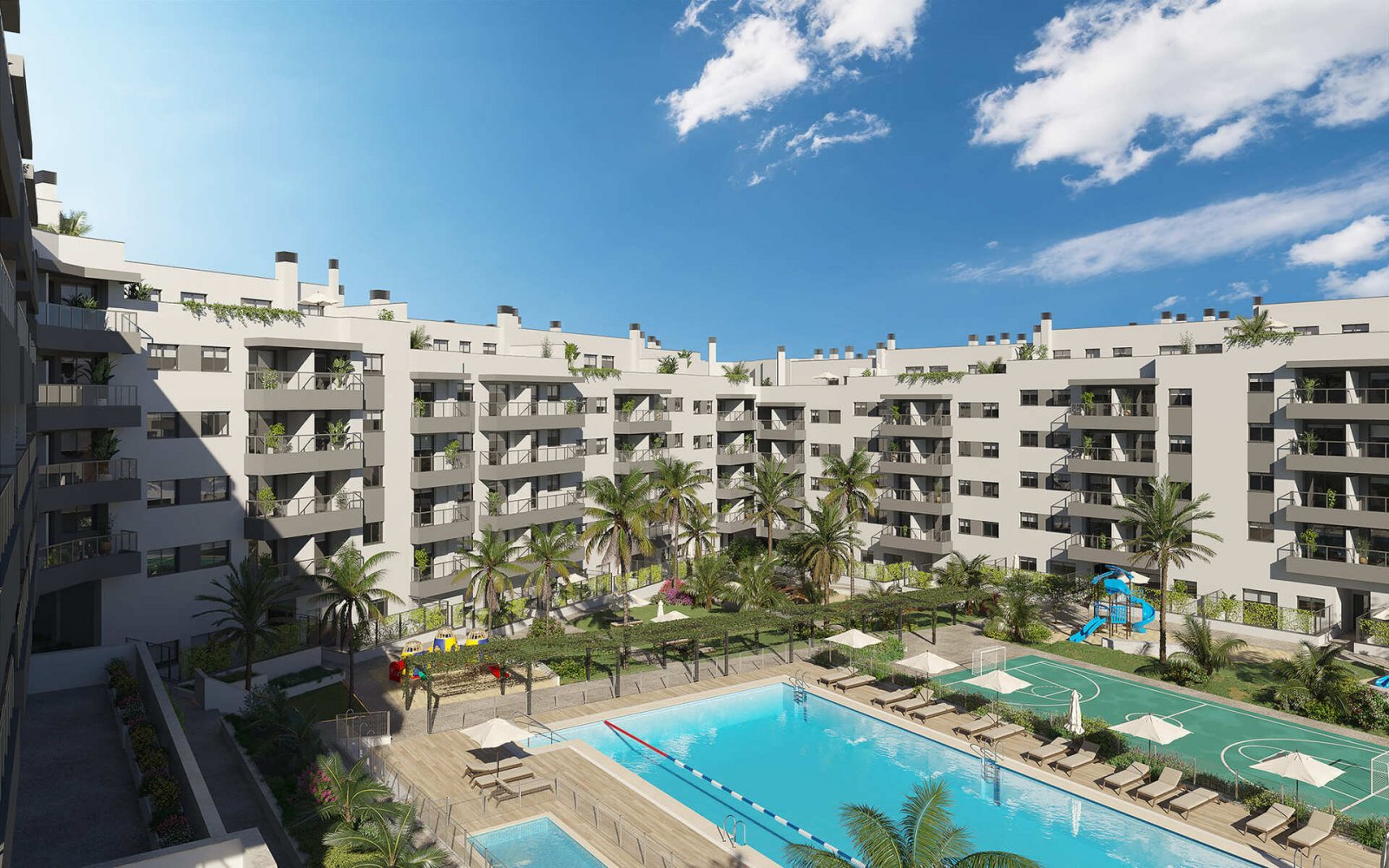Модерни апартаменти край морето, Las Lagunas de Mijas