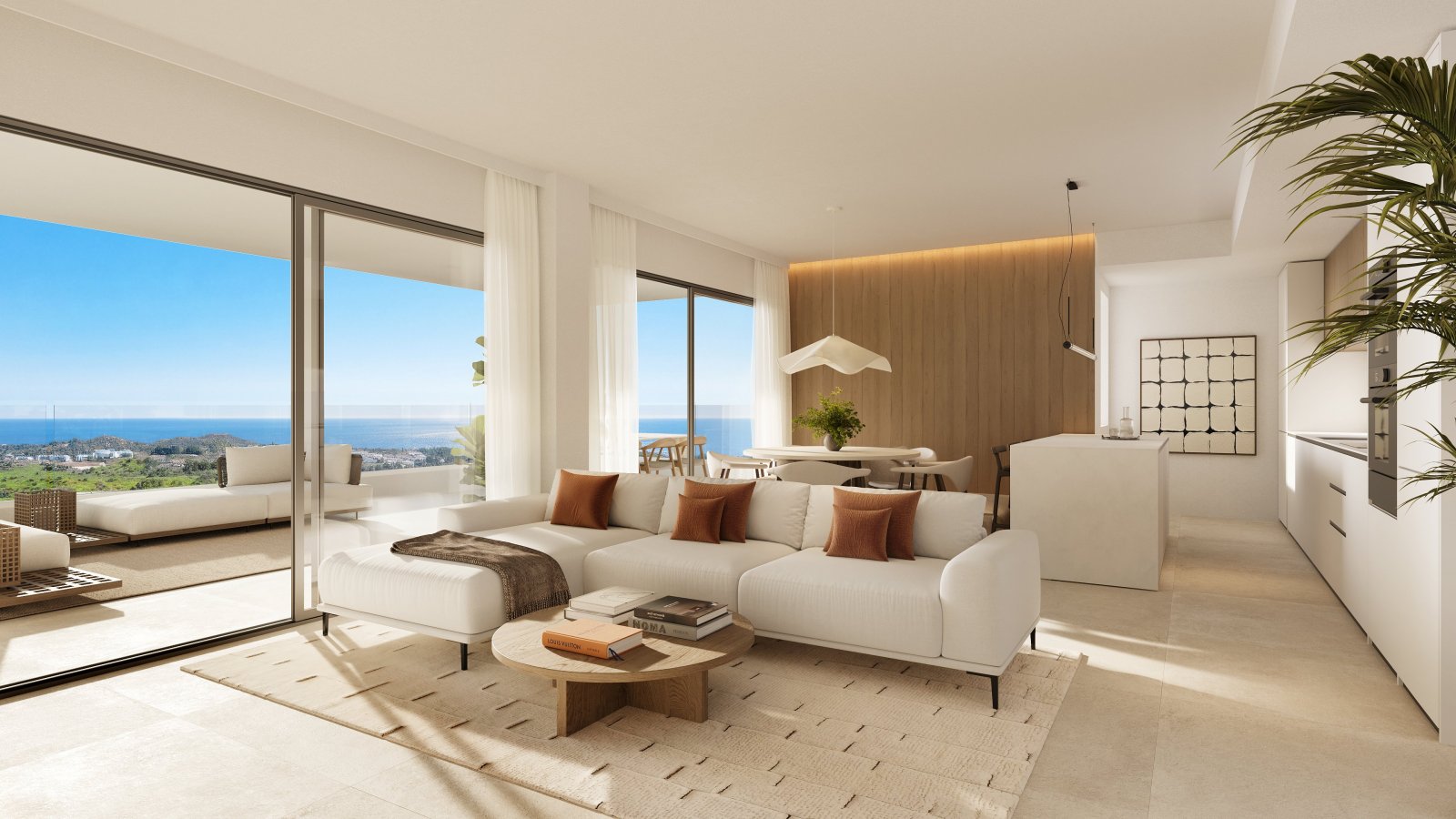 Луксозен апартамент край морето, голф, Las Lagunas de Mijas