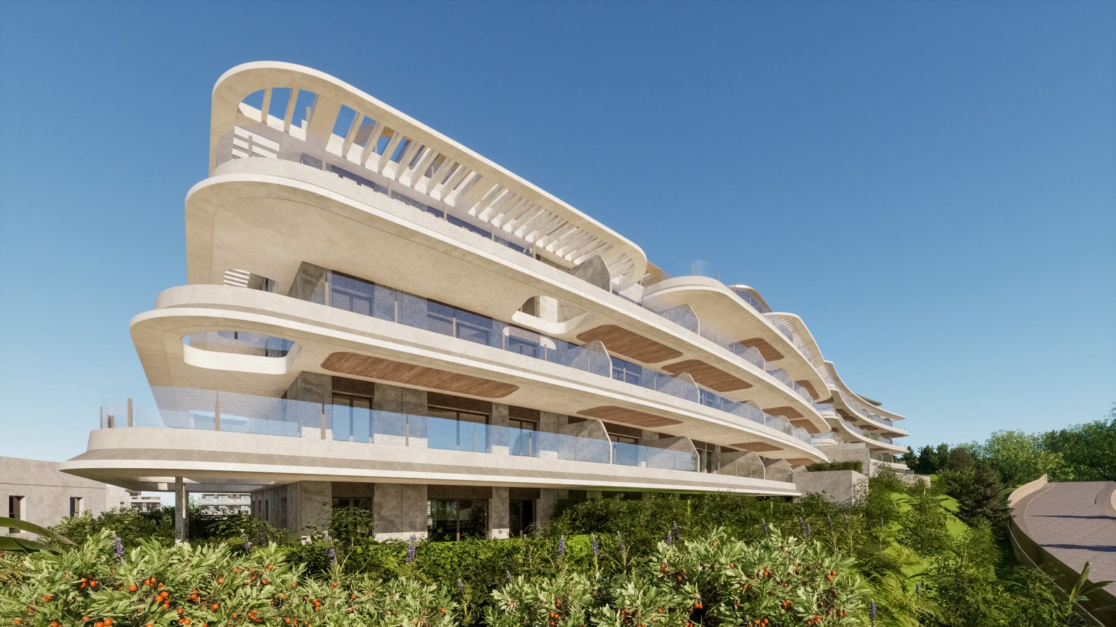 Модерни апартаменти край морето, изглед към морето, Las Lagunas de Mijas