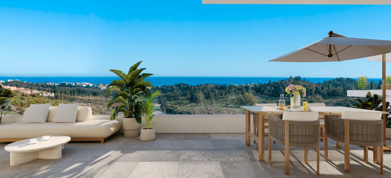 Изключителен апартамент с изглед към морето, Las Lagunas de Mijas