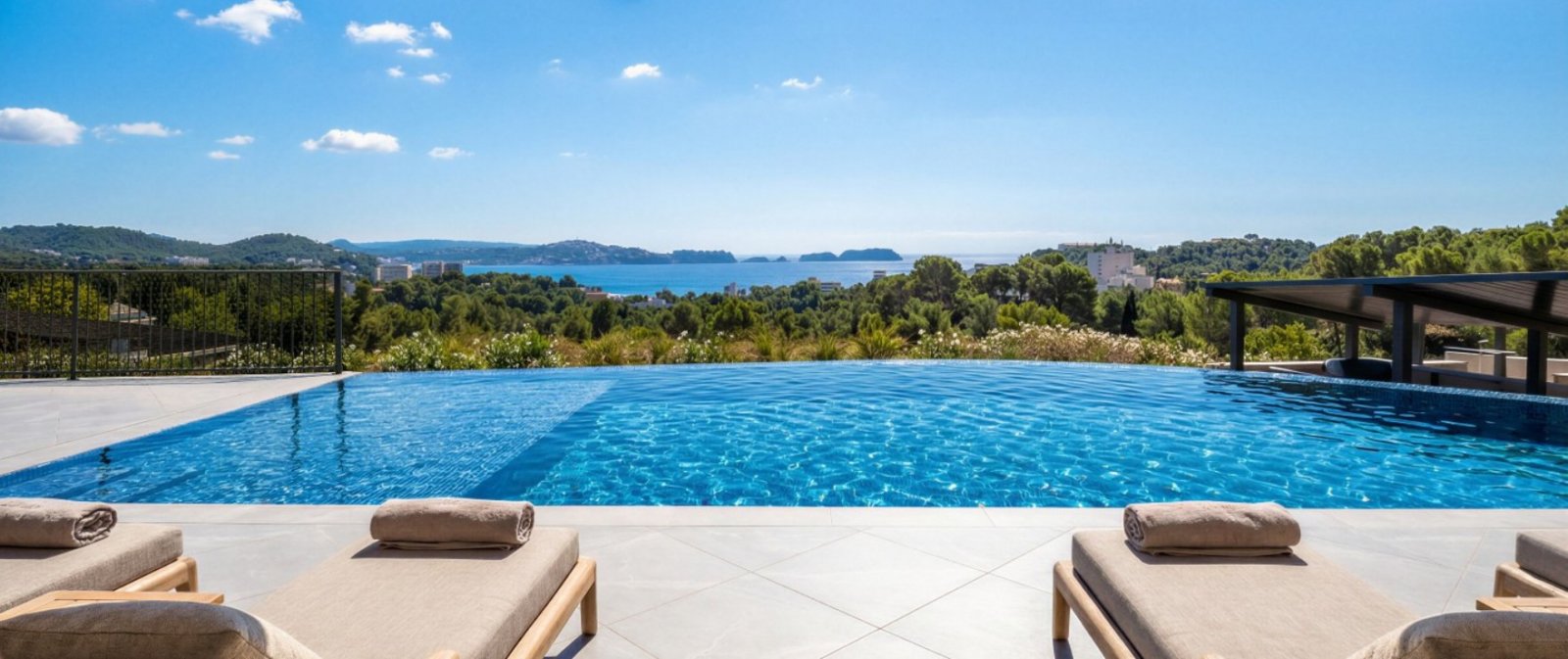 Penthouse mit 2 Schlafzimmern, Solarium und Panoramablick aufs Meer, Calvià, Spanien