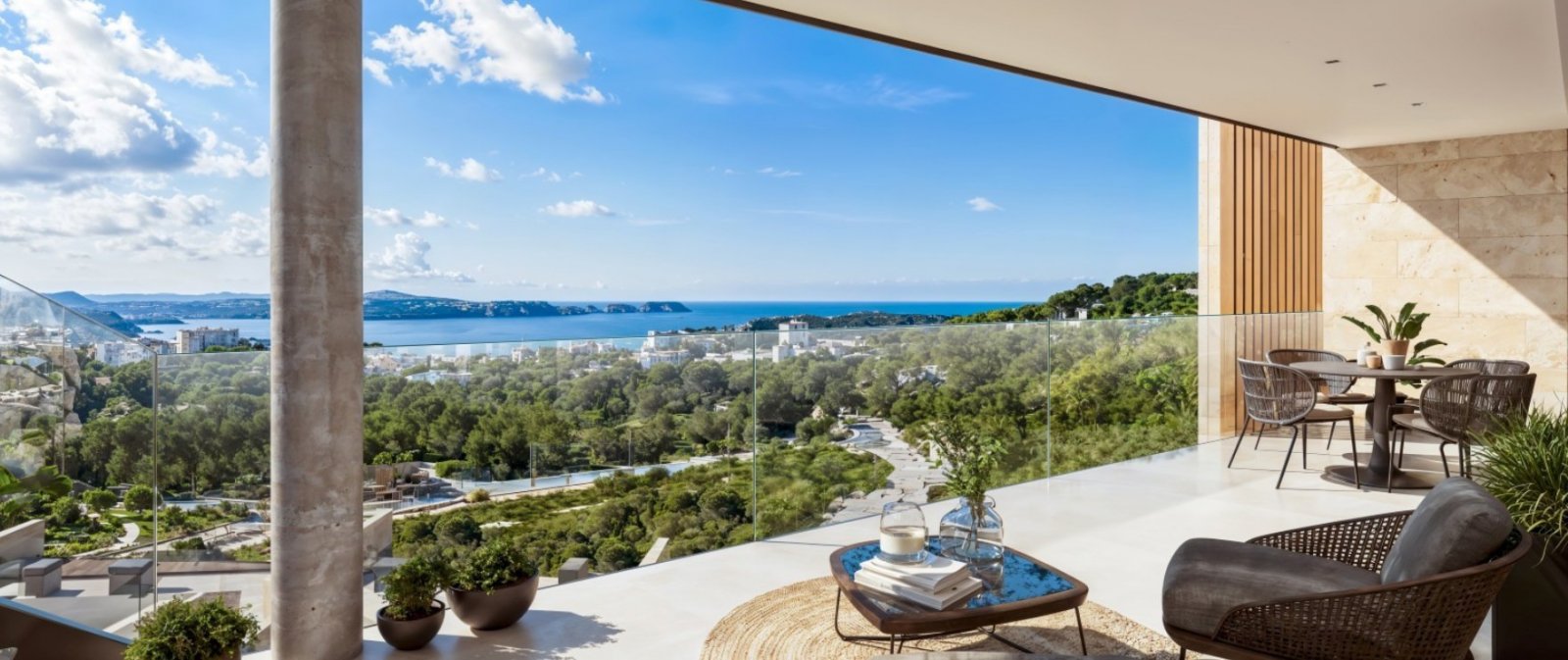 Penthouse mit 2 Schlafzimmern, Solarium und Panoramablick aufs Meer, Calvià, Spanien
