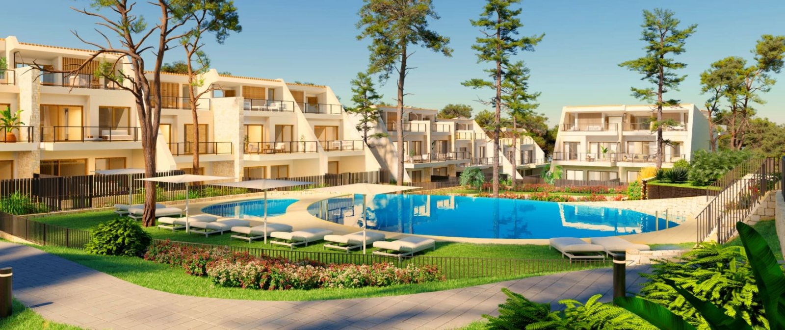 Erdgeschosswohnung mit 2 Schlafzimmern und Garten, 300 m vom Strand entfernt, Teulada, Spanien