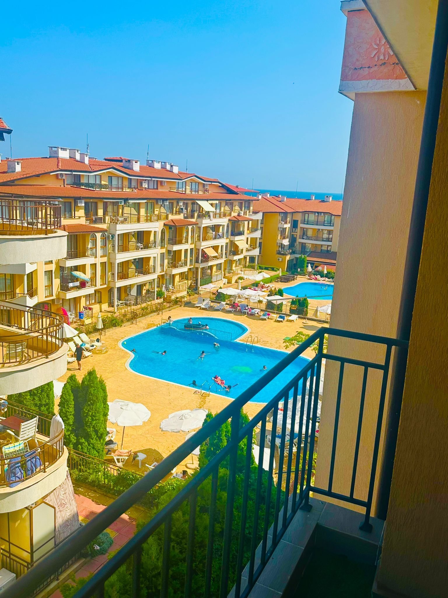 Sveti Vlas: Appartamento con 2 Camere da Letto e Vista Mare nel Complesso Domus, Sveti Vlas, Bulgaria   