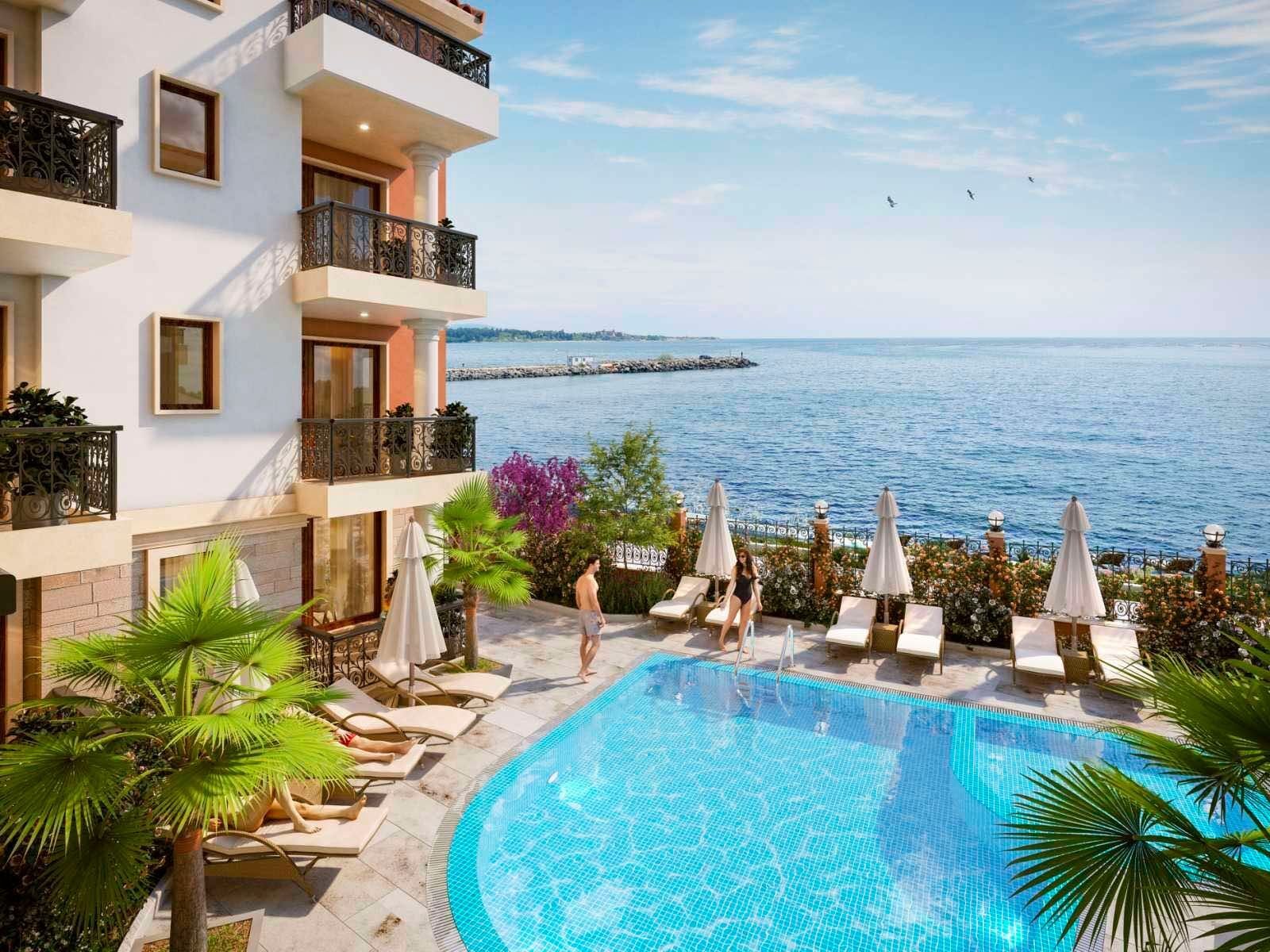 2 Zimmer Wohnung Neubau 1. Linie Villa Metara Ravda Bulgarien