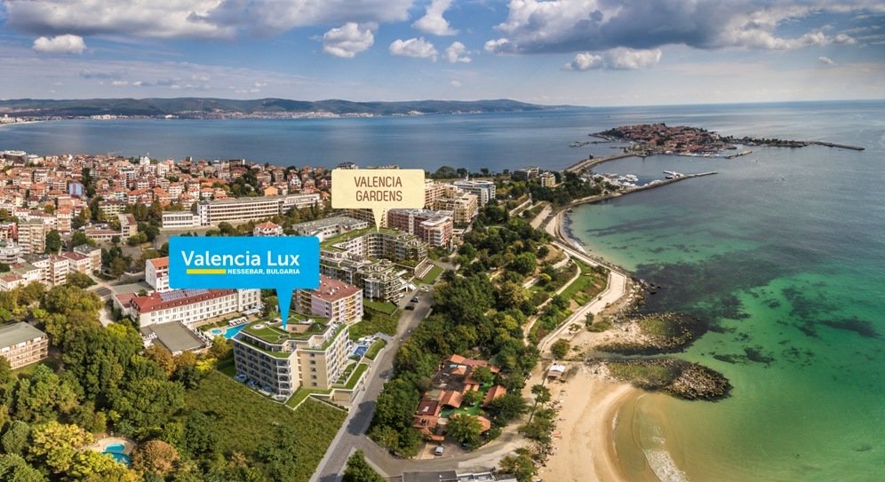 Различни новостроящи се апартаменти в Valencia Lux, Несебър