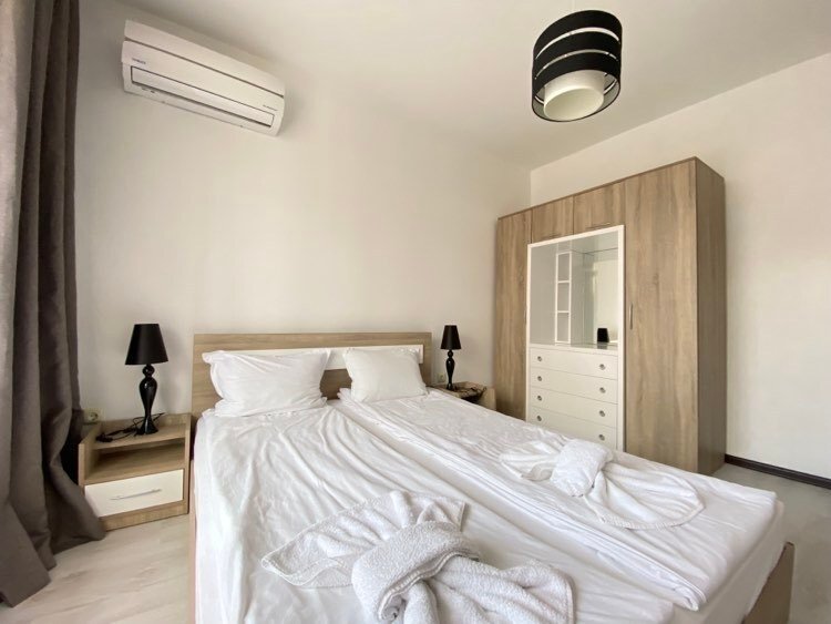 Уютен, напълно обзаведен двустаен апартамент в комплекс The Green Paradise II, Царево