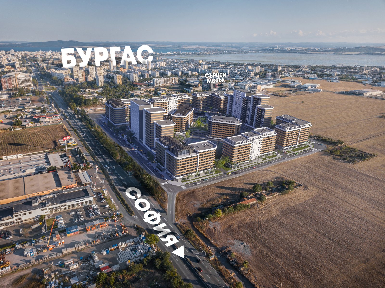 Модерни апартаменти в стилния квартал Азимут в Бургас на цени за строителен предприемач