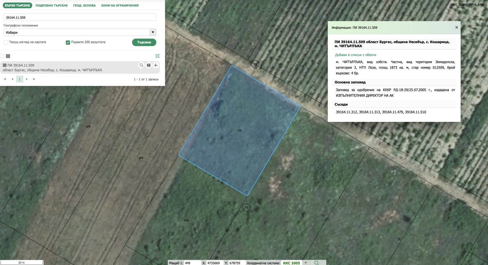 Земя за обработка в Кошарица, България