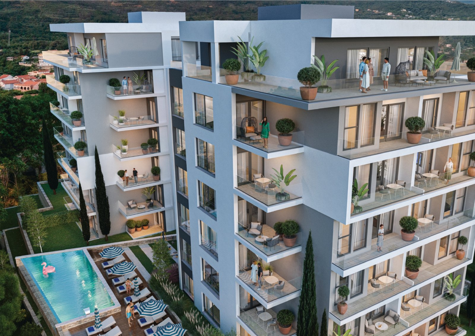 Eine moderne Wohnung in einer Residenz mit Meerblick – eine sinnvolle Investition.