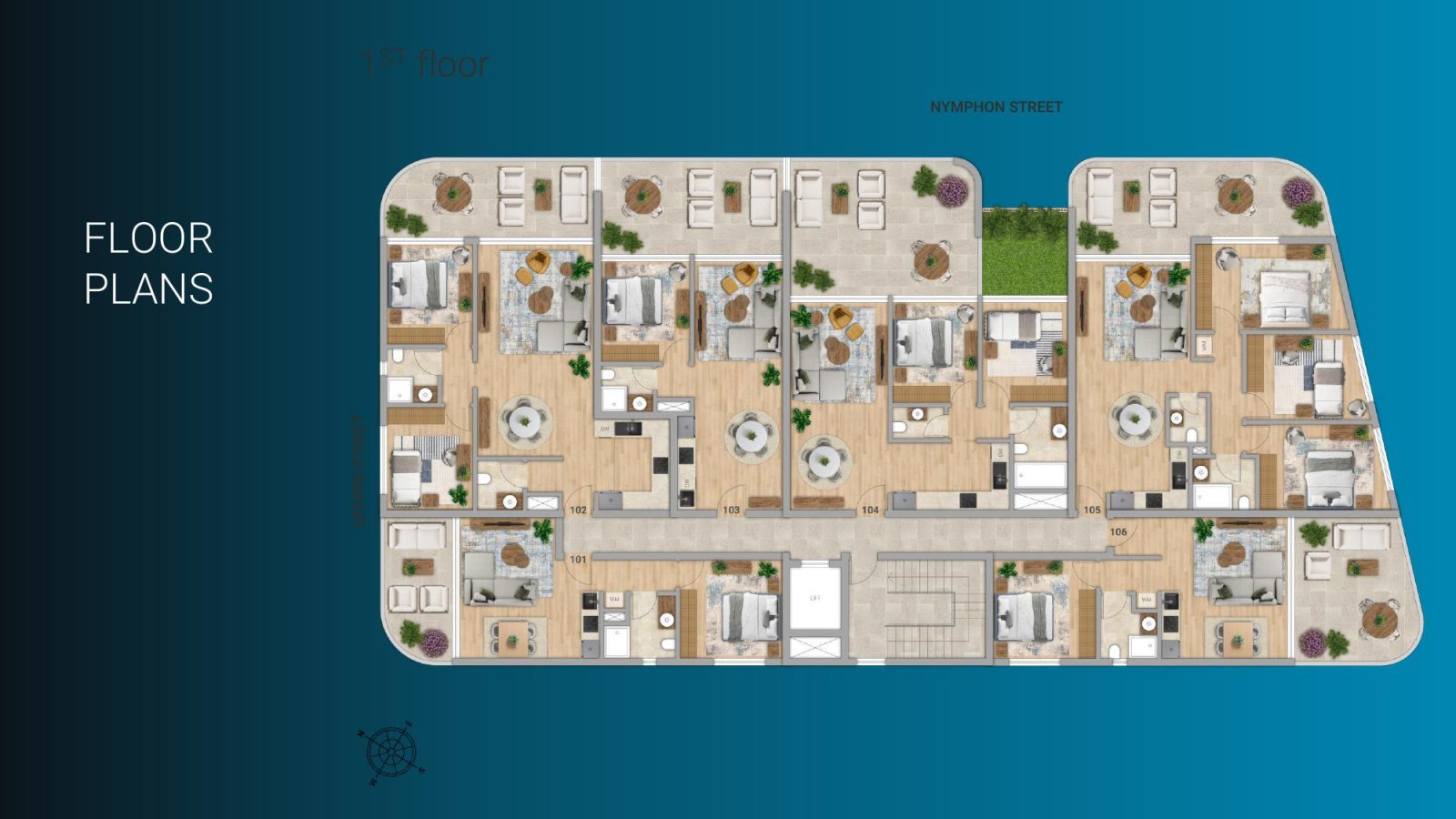 Kapitalanlage: Drei-Zimmer-Wohnung mit zwei Bädern in Limassol – dem Geschäftszentrum Zyperns