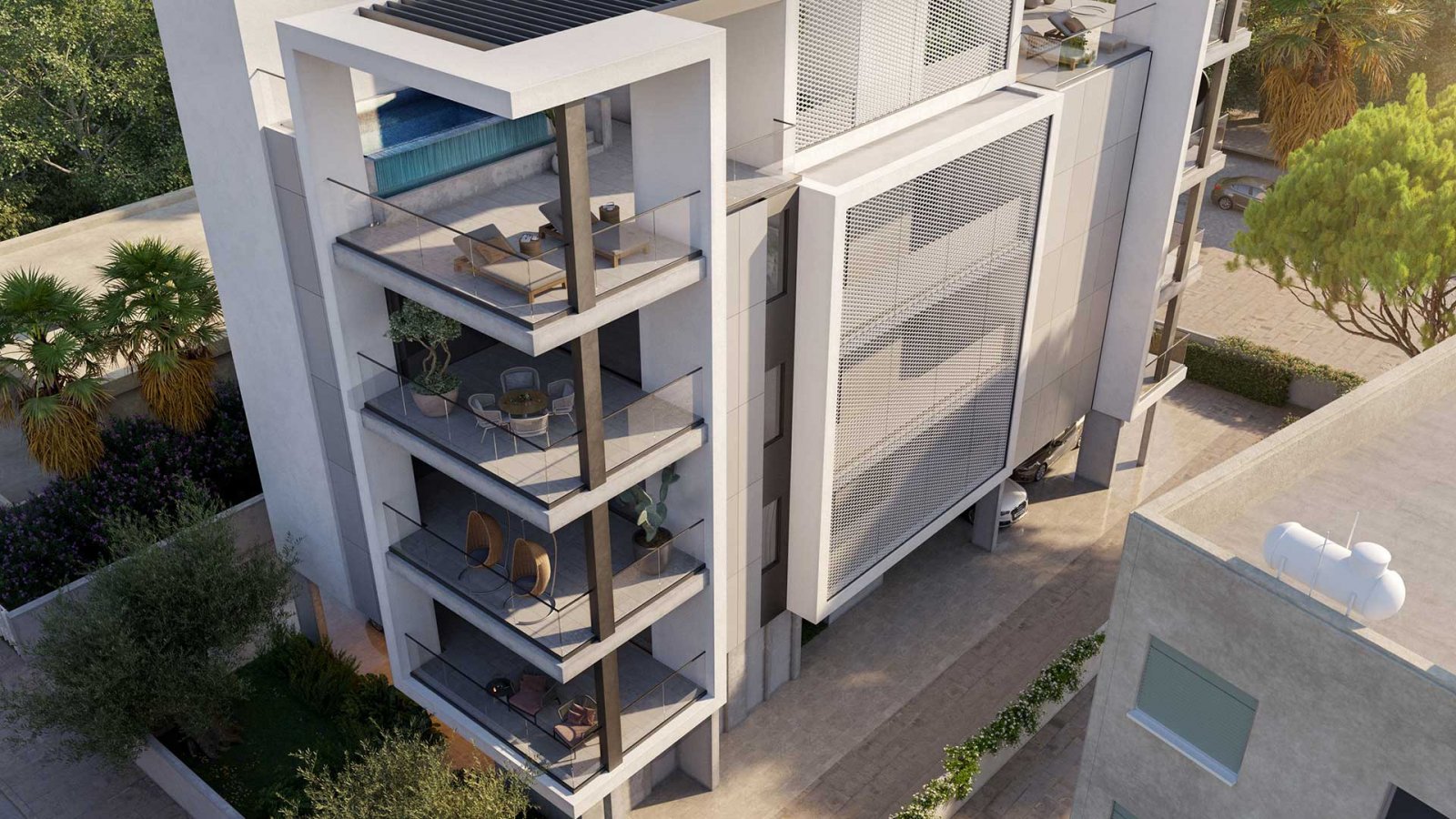 Investierte 3+1-Zimmer-Wohnung nur 200 m vom Meer in Limassol, Meerblick