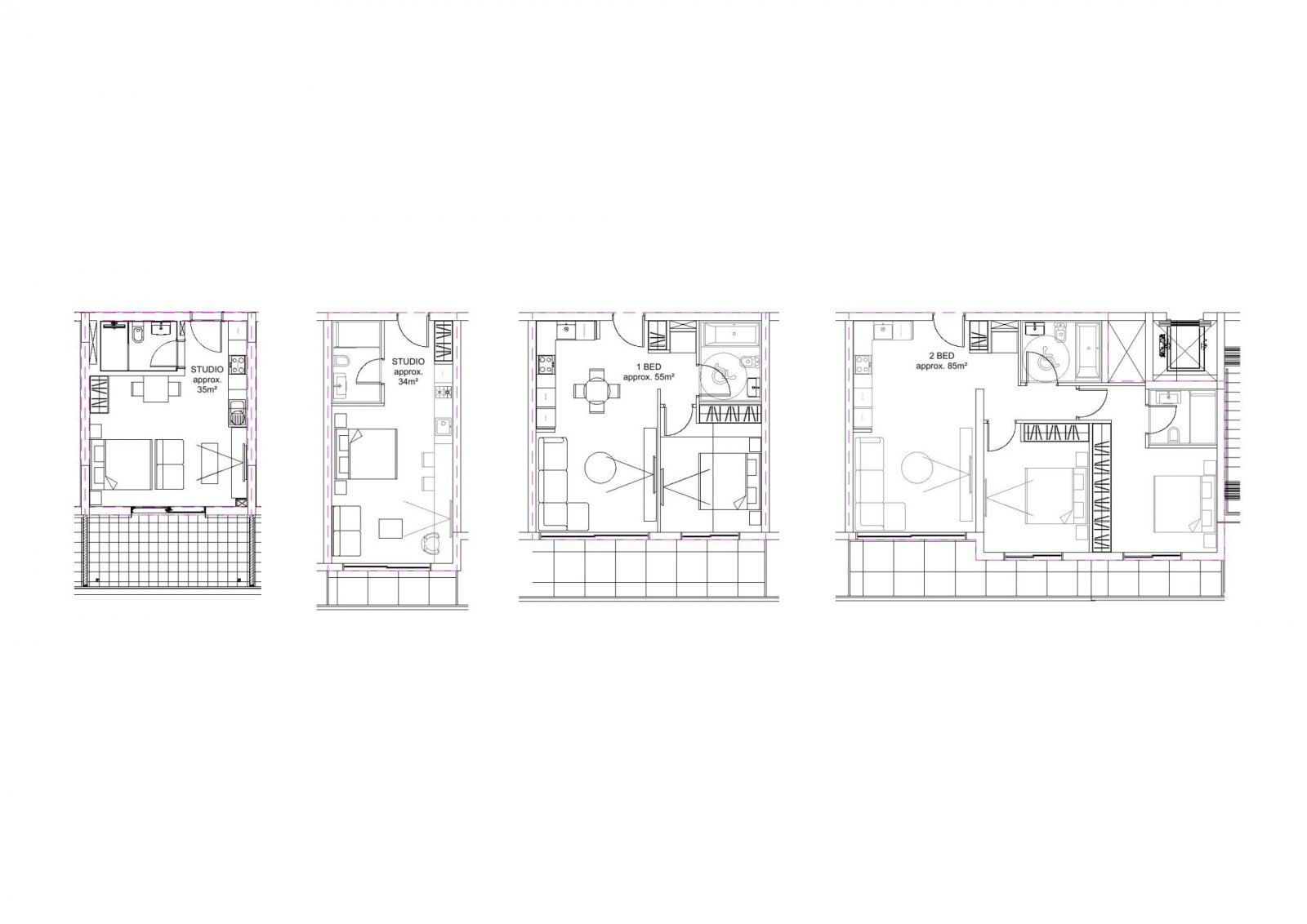 Luxuriöse 2-Zimmer-Wohnungen in Top-Projekten in Zypern – schon ab 10 Jahren!