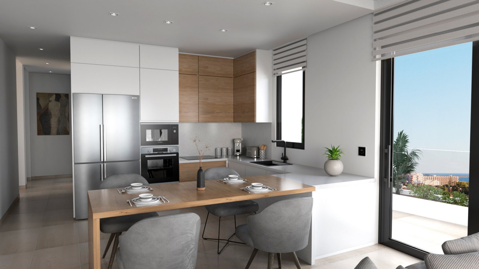 Luxuriöses Apartment mit 3 Schlafzimmern und zwei Badezimmern, Übergabe im Jahr 2025