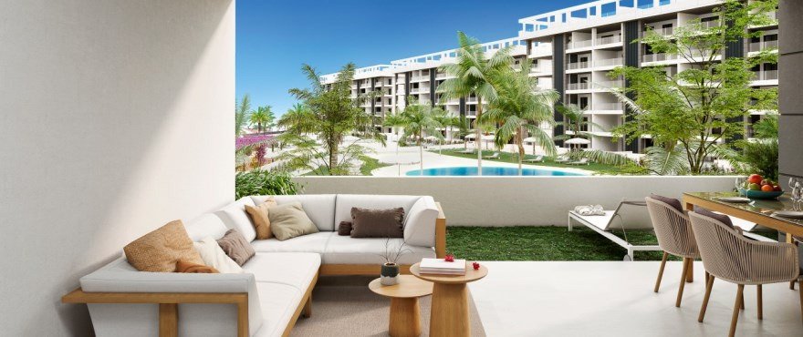 Eden Beach – Ferienwohnung mit Meerblick zu verkaufen, La Mata in Torrevieje, Alicante
