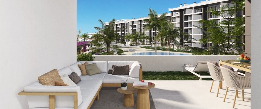 Luxusapartment mit privatem Garten und Meerblick, Torrevieja, Alicante